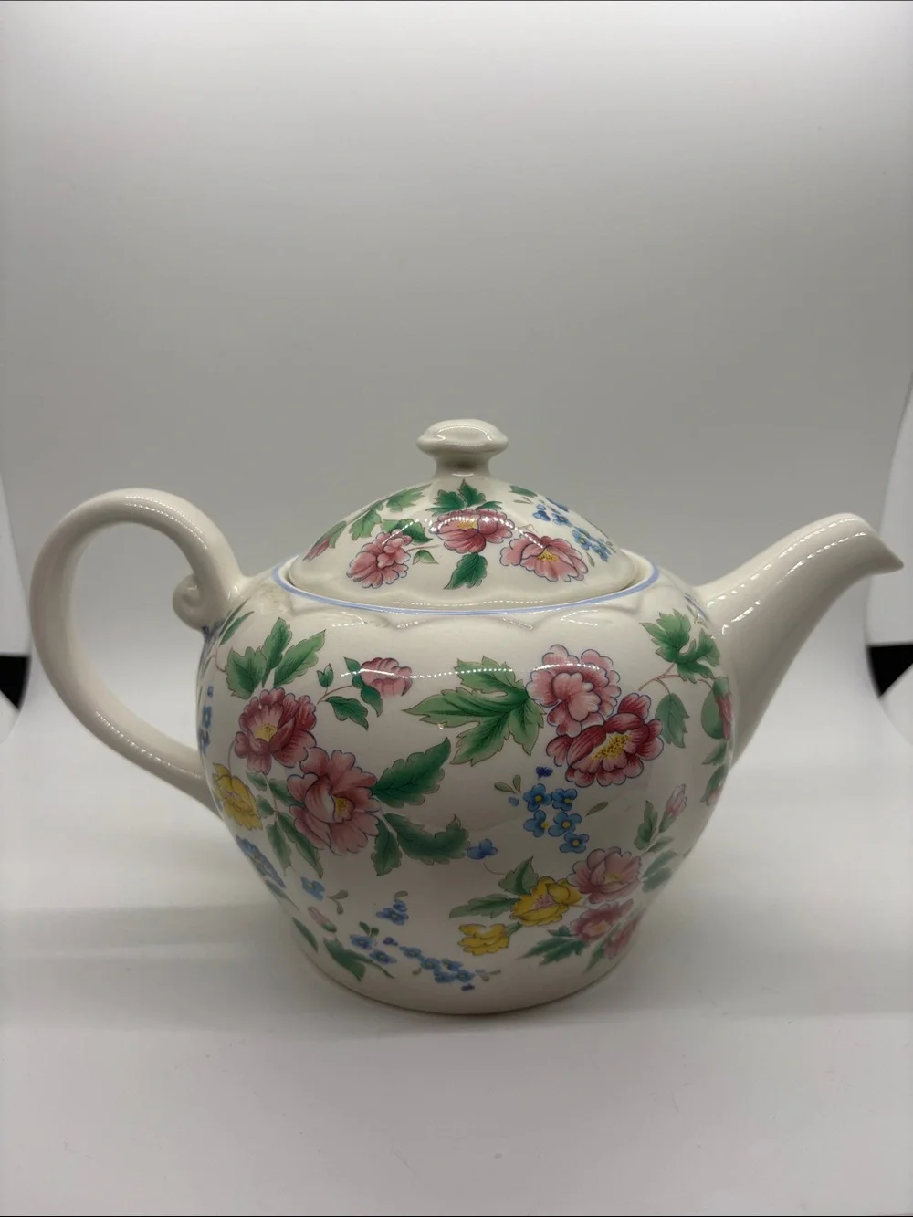 Hazelbury Laura Ashley Floral Teapot VTG